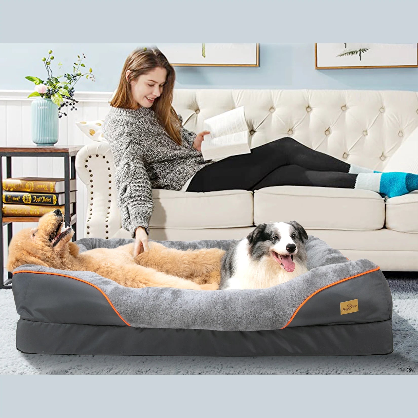 PawNest™ Cozy Orthopedic Dog Bed – Soft, Washable & Anti-Allergy