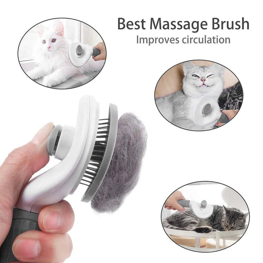 PawNest™ Self-Cleaning Brush for Cats & Dogs