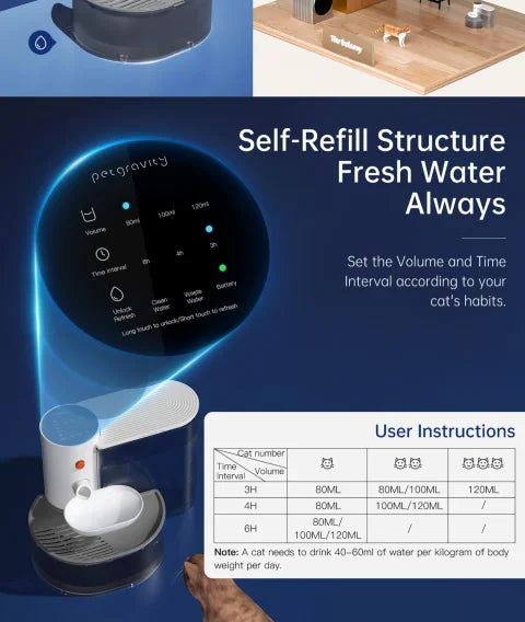 PawNest™ 3000ml Automatic Pet Water Fountain – Ultra-Quiet Cat & Dog Dispenser