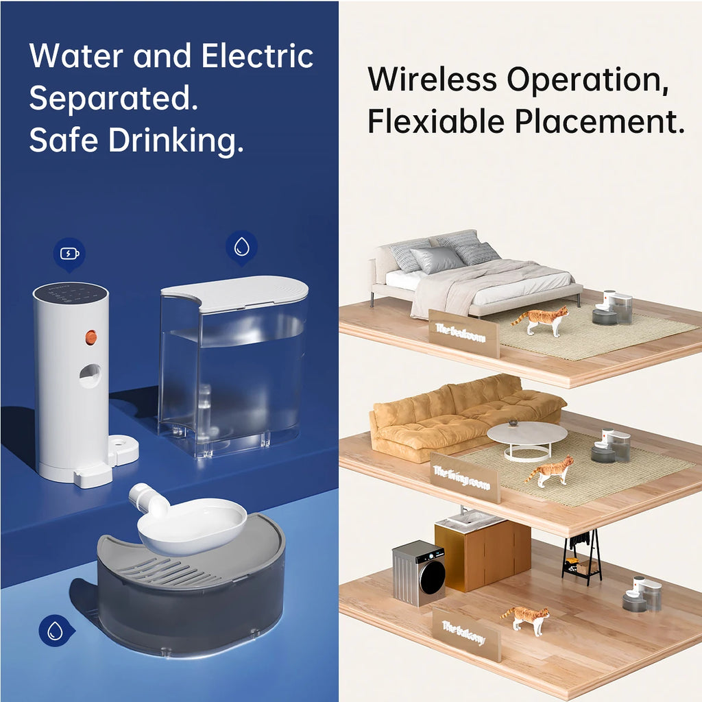 PawNest™ 3000ml Automatic Pet Water Fountain – Ultra-Quiet Cat & Dog Dispenser