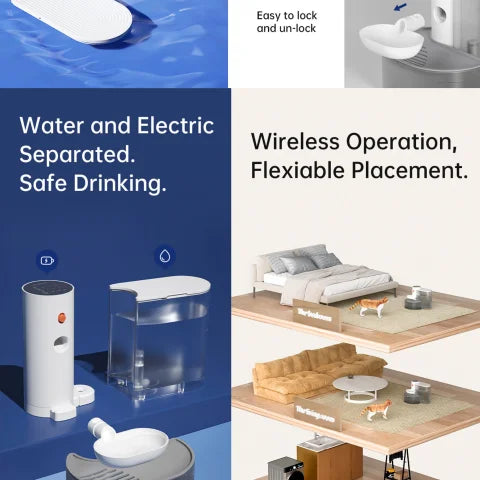 PawNest™ 3000ml Automatic Pet Water Fountain – Ultra-Quiet Cat & Dog Dispenser